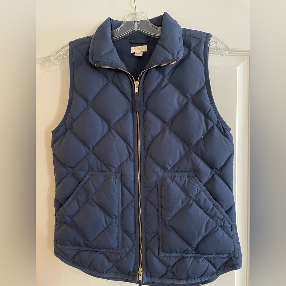 J Crew Women’s Puffer Vest with Snap Pockets